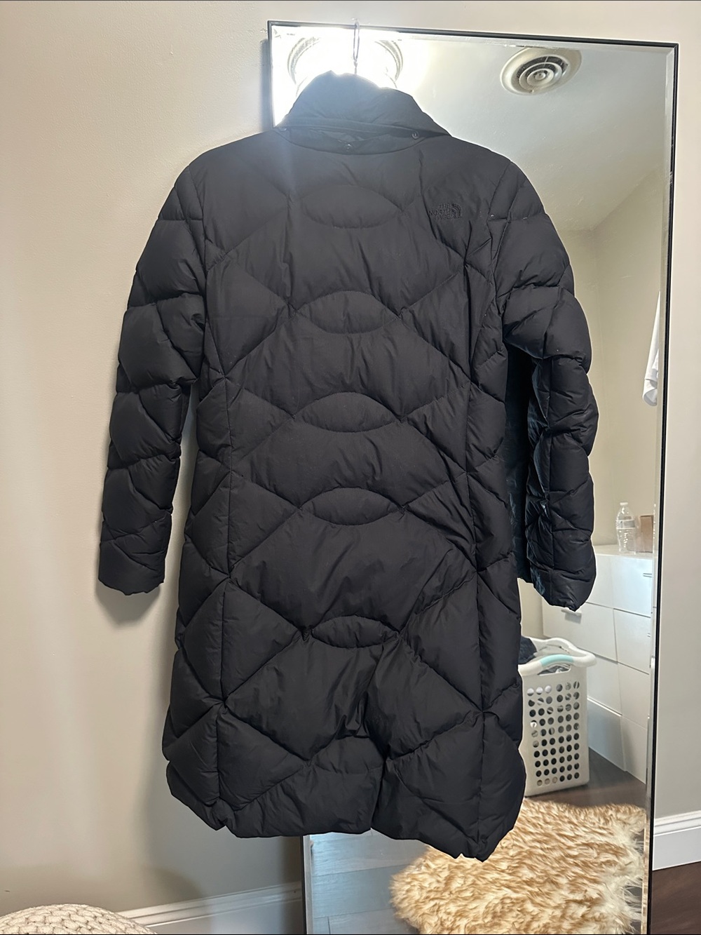 The North Face Women’s Black Quilted Long Puffer Coat - Picture 3 of 3